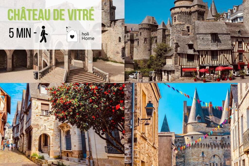 H3 Charmante Maison Sur La Vilaine Pres Du Chateau Vitré Exteriör bild